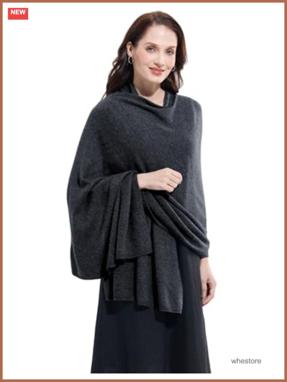 Luxury Cashmere Wool Blend Wrap Shawl Pashmina Scarf, Oversized Travel Blanket